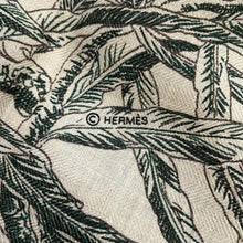 Load image into Gallery viewer, HERMES Carre Gean Palermo Botanical Garden Size 140 Vaerroden/Natural Cashmere70% Silk30%
