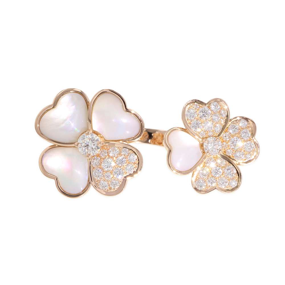 Van Cleef & Arpels Cosmos Entree Les Doors Ring Size 53/#13VCARO55100 18K Pink Gold