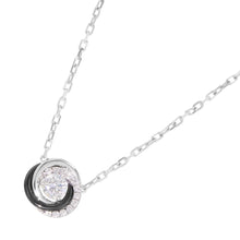 Load image into Gallery viewer, CARTIER Trinity Diamond NecklaceB7224532 K18WG BlackCeramic
