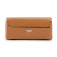 将图像加载到图库查看器中，HERMES Lip Case Miroir Gold Veau Madame
