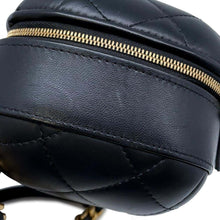 Load image into Gallery viewer, CHANEL Matelasse ChainShoulder Vanity Bag BlackAS3066 Lambskin
