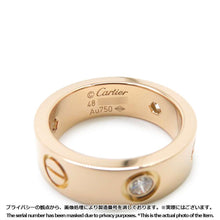 将图像加载到图库查看器中，CARTIER Love Ring Classic Model Diamond Size 48/#8B4087500/B4087548 18K Pink Gold
