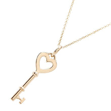 Load image into Gallery viewer, TIFFANY&amp;Co. Heart Key Necklace 18K Pink Gold
