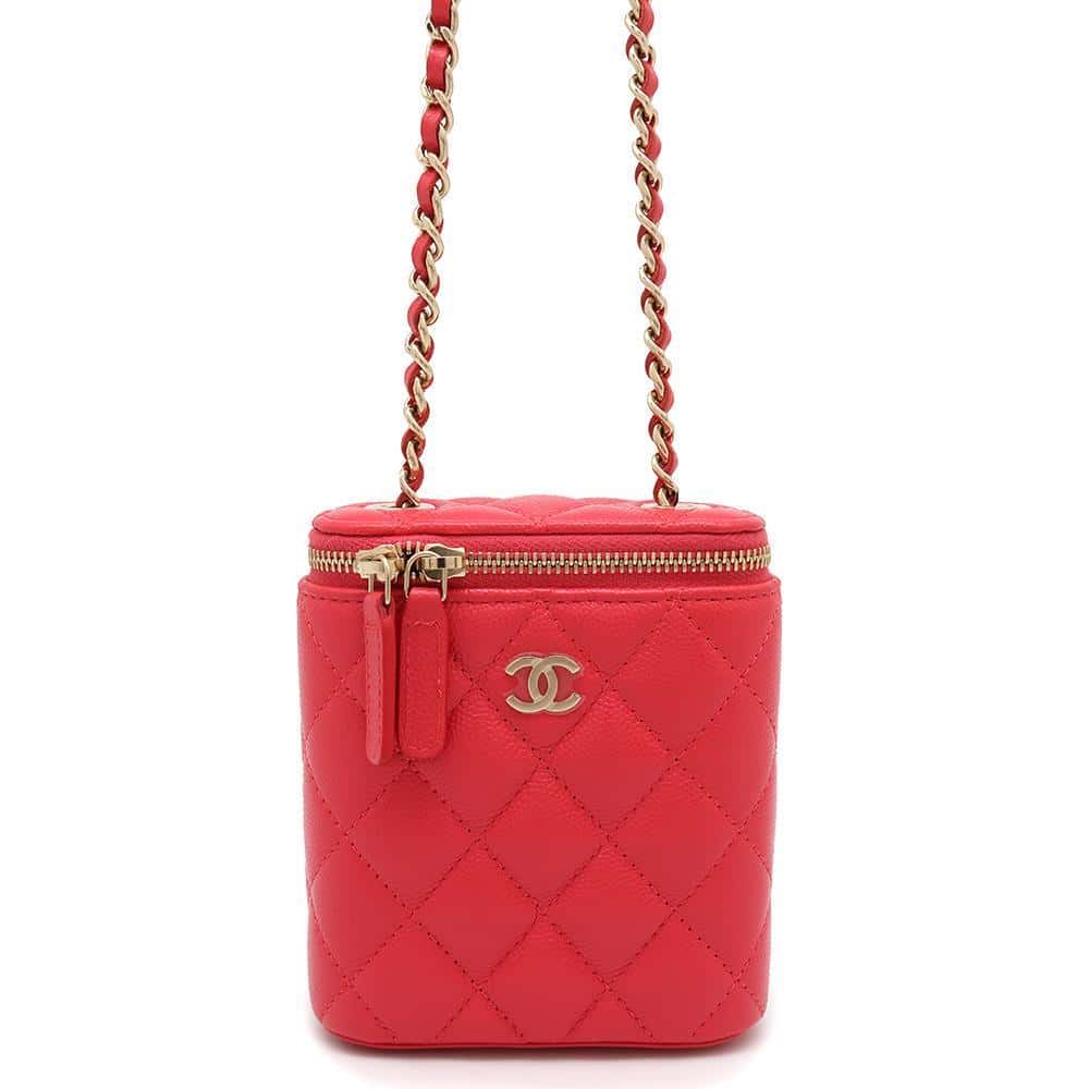 CHANEL Matelasse ChainShoulder back PinkAP1466 Caviar Leather