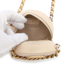 Load image into Gallery viewer, CHANEL 19 Round 2wayShoulder BeigeAP0945 Lambskin
