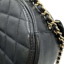 Load image into Gallery viewer, CHANEL Round Shoulder Bag BlackAP0245 Caviskin Size Mini
