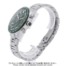 将图像加载到图库查看器中，TAG HEUER Carrera Chronograph W44mm Stainless Steel Ce Green DialCBN2A1N.BA0643
