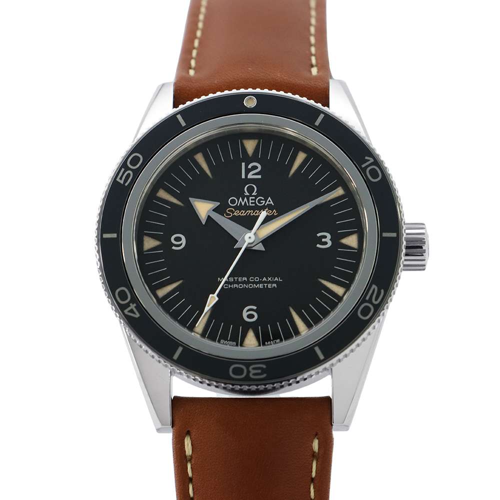 OMEGA Seamaster 300 Master Co-Axial W41mm Stainless Steel Leather Black Dial233.32.41.21.01.002