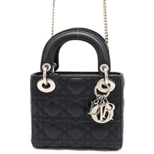 Load image into Gallery viewer, Dior Lady Dior BlackM0505PCAL Lambskin Size Mini
