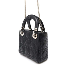 Load image into Gallery viewer, Dior Lady Dior BlackM0505PCAL Lambskin Size Mini
