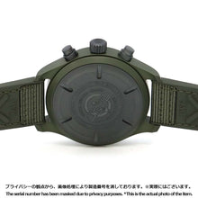 将图像加载到图库查看器中，IWC Pilot&#39;s Watch Chronograph Top Gun Woodland W44.5mm Ceramic Fabric Rubber Green DialIW389106
