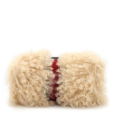 Load image into Gallery viewer, GUCCI Fur cosmetic case with Web stripes Beige759689 Fur
