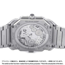 Load image into Gallery viewer, BVLGARI Octo Finissimo Watch W43mm Stainless Steel Silver Dial104192
