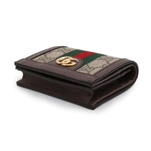 将图像加载到图库查看器中，GUCCI Ophidia GG Supreme Bifold Wallet Beige/Brown523155 PVC/Leather
