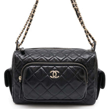 Load image into Gallery viewer, CHANEL Camera Case ChainShoulder Bag BlackAS5156 Shiny Crumple Lambskin
