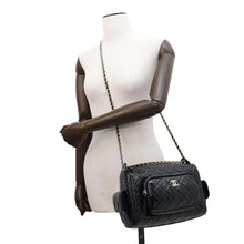 Load image into Gallery viewer, CHANEL Camera Case ChainShoulder Bag BlackAS5156 Shiny Crumple Lambskin
