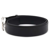 将图像加载到图库查看器中，CHANEL CC Logo Belt Size 75 Black Leather
