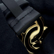 将图像加载到图库查看器中，CHANEL CC Logo Belt Size 75 Black/White Leather
