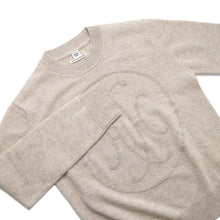 Load image into Gallery viewer, HERMES Sweater Long Sleeve Knit H-Lift Size 40 Beige Naturel Cashmere100%
