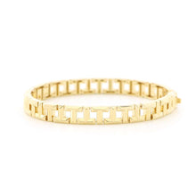 Load image into Gallery viewer, TIFFANY&amp;Co. T True Narrow Bracelet Size Medium 18K Yellow Gold
