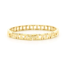 Load image into Gallery viewer, TIFFANY&amp;Co. T True Narrow Bracelet Size Medium 18K Yellow Gold
