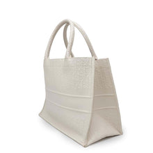 Load image into Gallery viewer, Dior Book tote White Leather Size Medium
