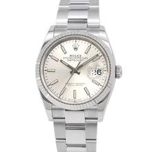 Load image into Gallery viewer, ROLEX Datejust 36 W36mm Stainless Steel K18WG Silver Dial126234
