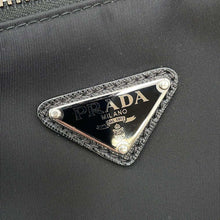 将图像加载到图库查看器中，PRADA Re-Nylon xSaffiano Leather Shoulder Bag Black2VH113 Nylon Leather
