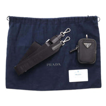 将图像加载到图库查看器中，PRADA Re-Nylon xSaffiano Leather Shoulder Bag Black2VH113 Nylon Leather
