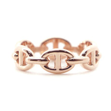 Load image into Gallery viewer, HERMES Chaine d&#39;Ancre Anchene Ring Size PM/52/#12 18K Pink Gold
