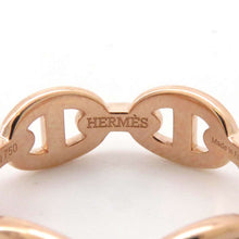 Load image into Gallery viewer, HERMES Chaine d&#39;Ancre Anchene Ring Size PM/52/#12 18K Pink Gold
