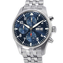 将图像加载到图库查看器中，IWC Pilot watch W43mm Stainless Steel Blue DialIW378004
