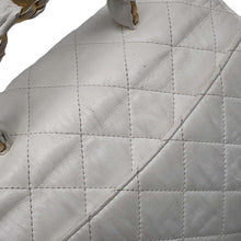 Load image into Gallery viewer, CHANEL Matelasse Top Handle 2way Shoulder Handbag WhiteAS2478 Crumple Lambskin
