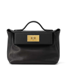 Load image into Gallery viewer, HERMES 24/24 Sac Van Quatre Black Swift Leather Evercolor Size Mini
