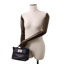 Load image into Gallery viewer, HERMES 24/24 Sac Van Quatre Black Swift Leather Evercolor Size Mini
