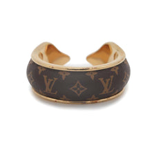 将图像加载到图库查看器中，LOUIS VUITTON Bague Nanogram Sweet Dream Ring Size L BrownM69608 Monogram Gold Plated
