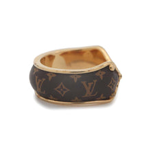 将图像加载到图库查看器中，LOUIS VUITTON Bague Nanogram Sweet Dream Ring Size L BrownM69608 Monogram Gold Plated
