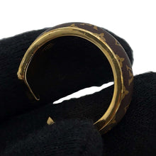 Load image into Gallery viewer, LOUIS VUITTON Bague Nanogram Sweet Dream Ring Size L BrownM69608 Monogram Gold Plated
