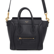 将图像加载到图库查看器中，CELINE Luggage shopper Black168243 Leather Size Nano
