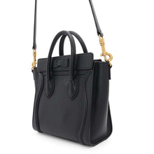 将图像加载到图库查看器中，CELINE Luggage shopper Black168243 Leather Size Nano
