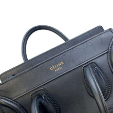 将图像加载到图库查看器中，CELINE Luggage shopper Black168243 Leather Size Nano
