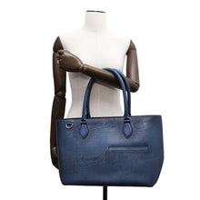 Load image into Gallery viewer, Berluti Calligraphy To Jules Handbag Blue Leather
