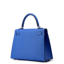 Load image into Gallery viewer, HERMES Kelly Sellier Blue france Epsom Size 25
