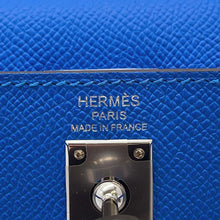 Load image into Gallery viewer, HERMES Kelly Sellier Blue france Epsom Size 25
