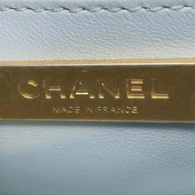 将图像加载到图库查看器中，CHANEL Matelasse Chain Vanity Light BlueAS3973 Lambskin Size Small
