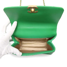 Load image into Gallery viewer, CHANEL Matelasse Top Handle 2WAY Green Lambskin
