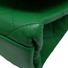 Load image into Gallery viewer, CHANEL Matelasse Top Handle 2WAY Green Lambskin
