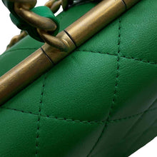 Load image into Gallery viewer, CHANEL Matelasse Top Handle 2WAY Green Lambskin
