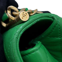 Load image into Gallery viewer, CHANEL Matelasse Top Handle 2WAY Green Lambskin
