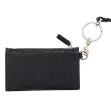 将图像加载到图库查看器中，BALENCIAGA Key Ring with Cash Card Case Black594548 Leather
